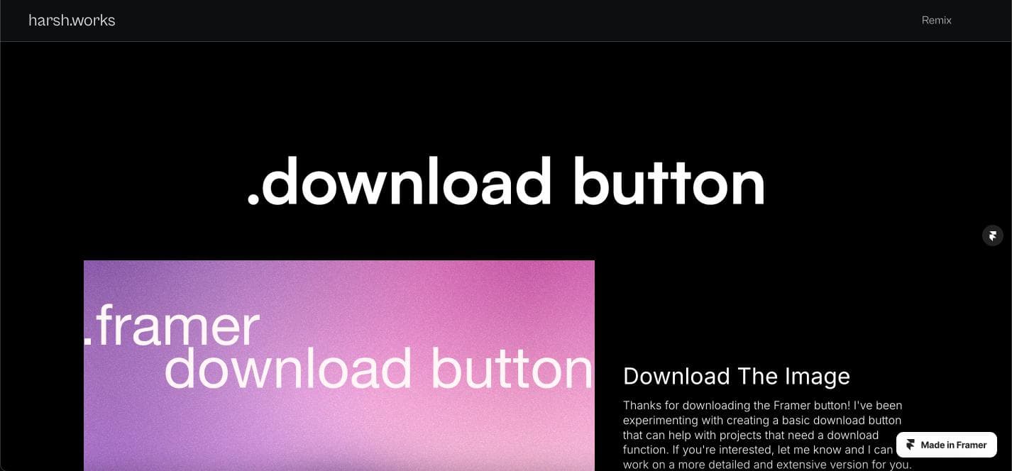 Simple Download Button