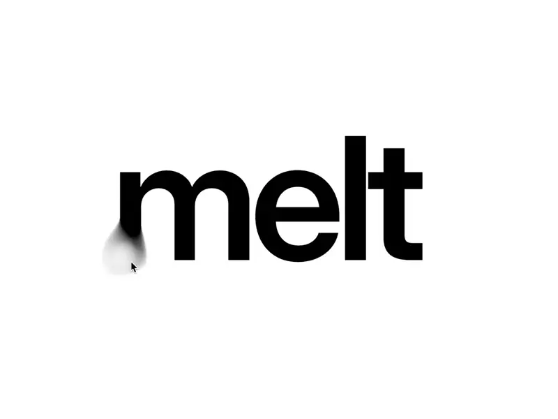 Melting Blur Text